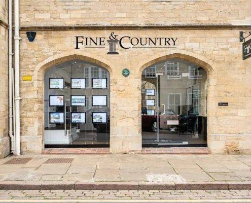 Glass shop front in London